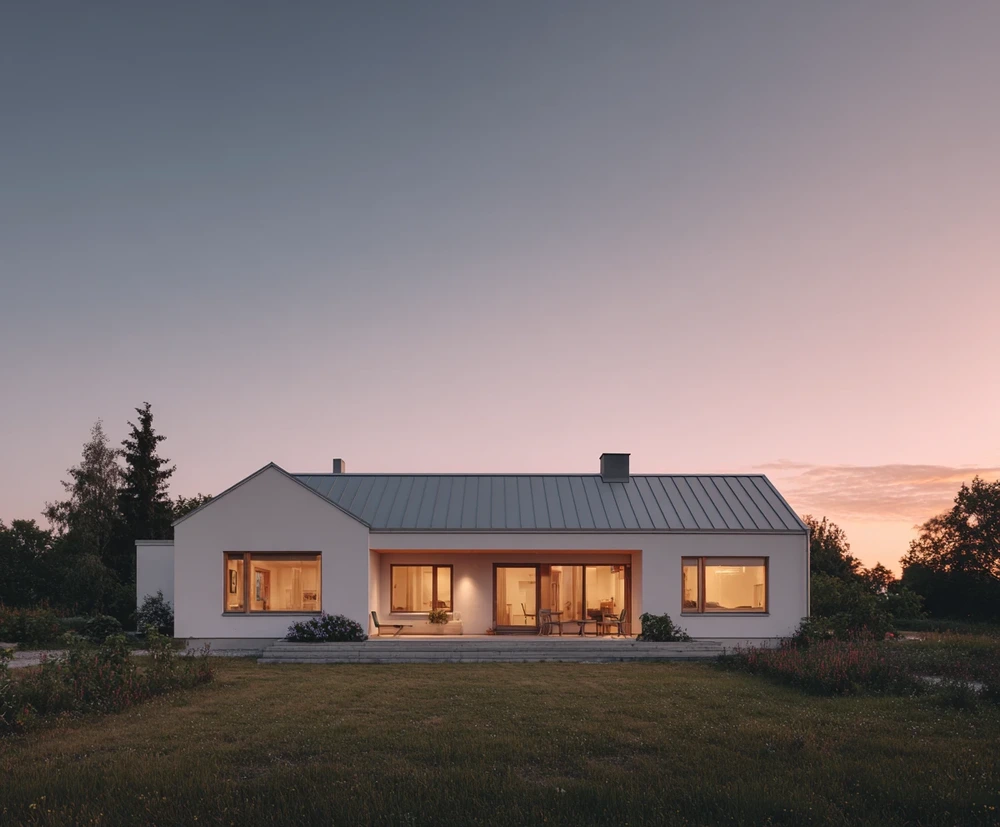 Exklusiv villa belägen vid vattnet där Ampy har ansvarat för alla el- och belysningsinstallationer.