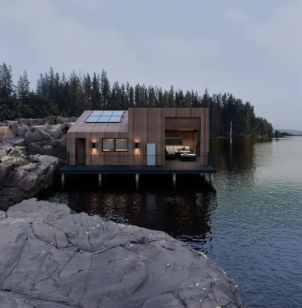 Ett Pixii Home hembatteri installerat för effektiv energihantering.