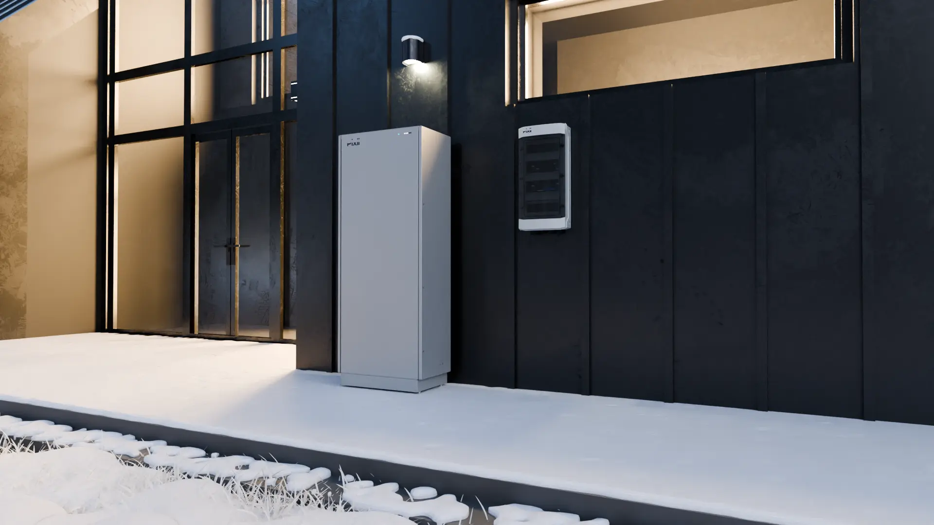 Pixii Home hembatteri som en del av en off-grid lösning för energisjälvförsörjning.