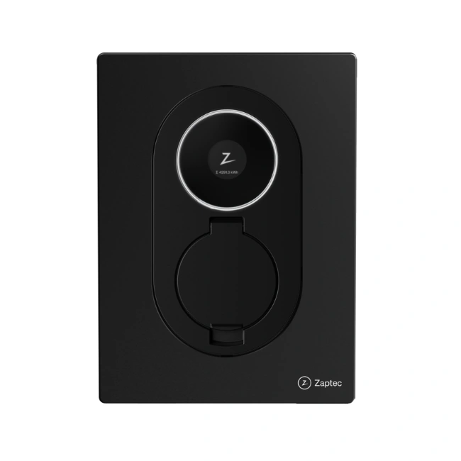 Produktbild av nya Zaptec Go 2 laddbox, en uppgraderad version för elbilar.