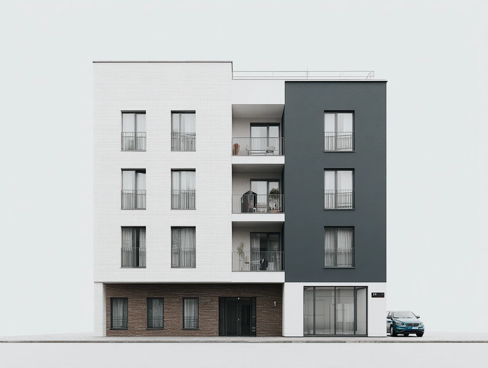 En elektriker som utför elarbeten i en bostadsrättsförening.