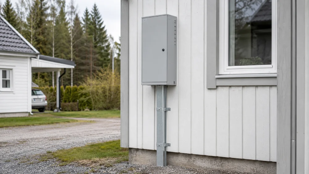 fasadmatarskap villa installation