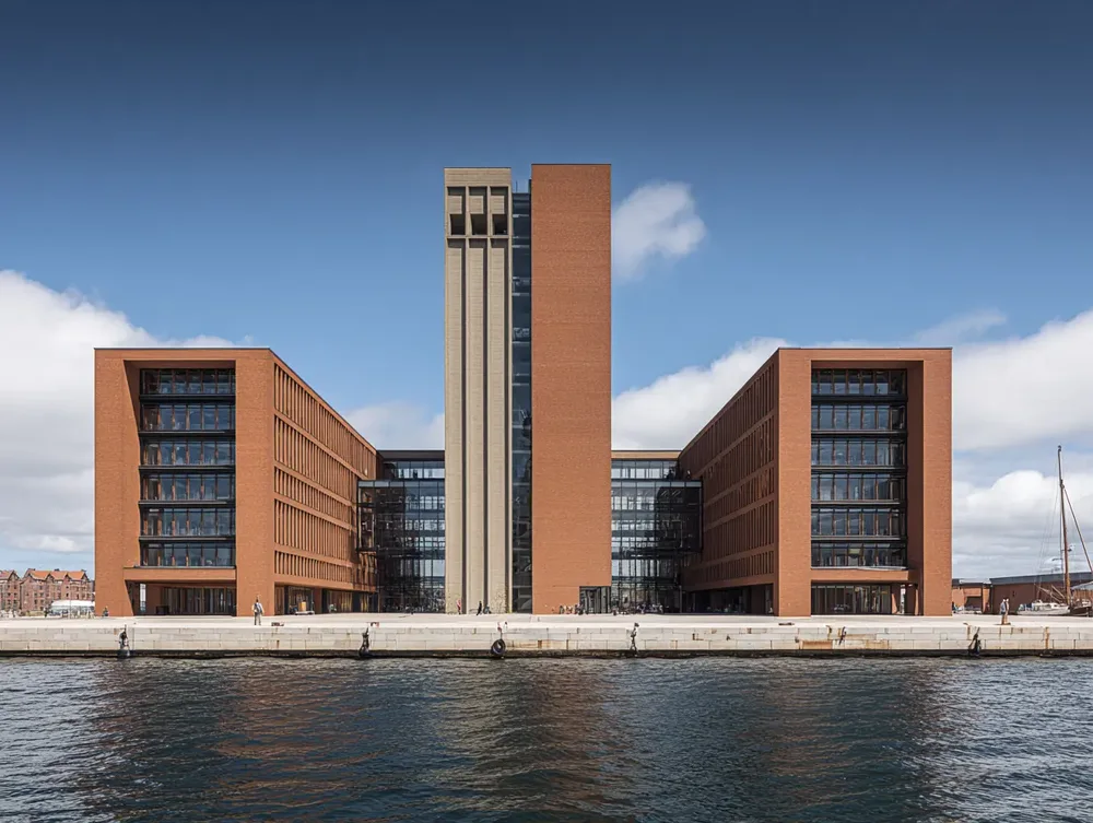Ett kommunhus med elinstallationer anpassade för offentlig verksamhet.